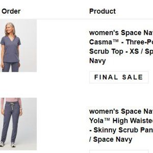 Figs Womans Scrubs Set Space Navy Tech Collection XS S
